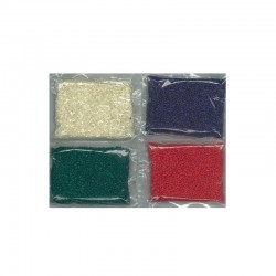 Satvik Colorful Rice for Rangoli Design, Set of 5 packets (500g) For Party & Festivals