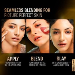 Lakmé Invisible Finish SPF 8 Liquid Foundation, Shade 03, Full