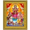 Goddess Maha Lakshmi, Ma Saraswati and Lord Ganesha Designer Golden