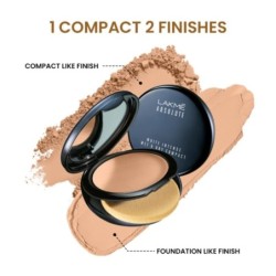 Lakmé Showstopper Collection Unreal Dual Cover Pressed Powder, Rose