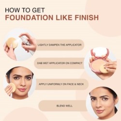 Lakmé 9to5 Wet&dry Natural Finish Compacty,beige