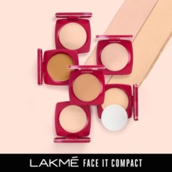 Lakmé Forever Matte Compact, Smooth Finish, for All Skin Lasts
