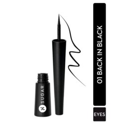 Sugar Cosmetics Gloss Boss 24Hr Glossy Eyeliner Gel with Brush