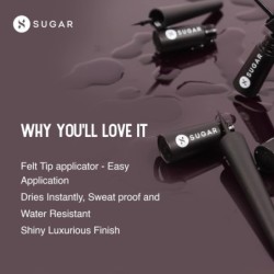 Sugar Cosmetics Gloss Boss 24Hr Glossy Eyeliner Gel with Brush
