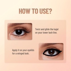Swiss Beauty You & Eye Power Black Kajal Waterproof & Smudge-Proof