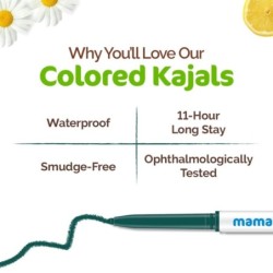 Mamaearth Forest Green Long Stay Natural Pencil Kajal 0.35 Gm