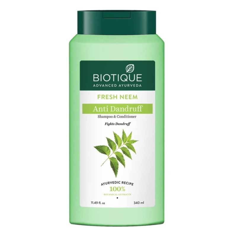 Biotique Fresh Neem Anti Dandruff Shampoo and Conditioner Controls