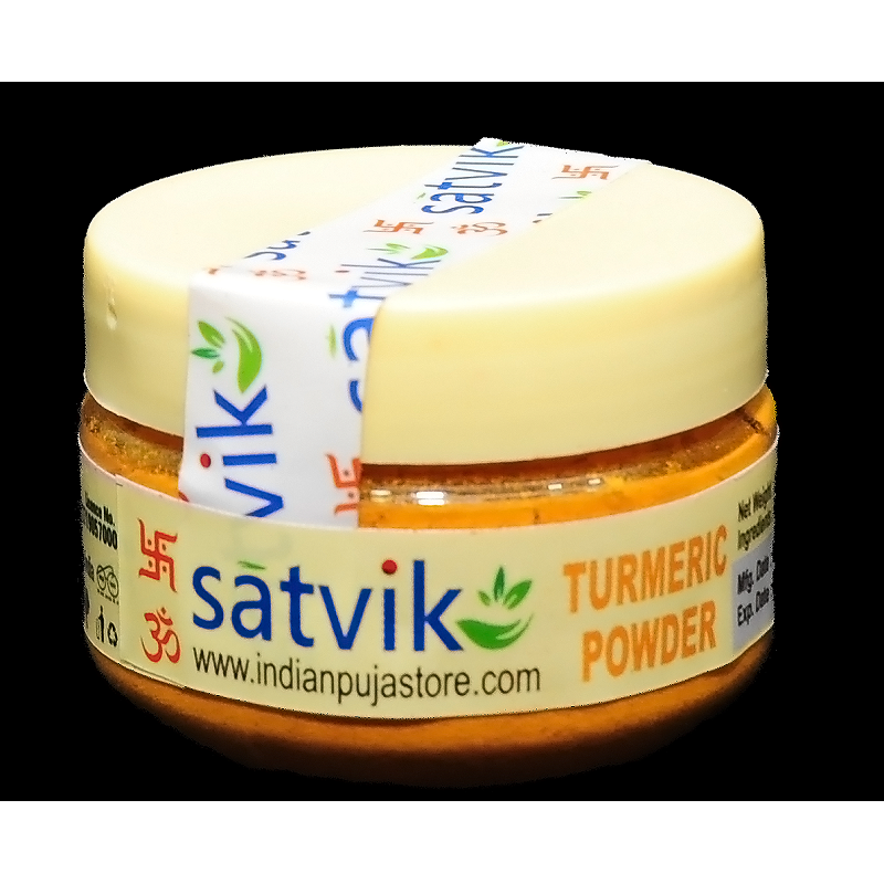 Satvik Organic Haldi (Turmeric) Powder for Pooja and Prayer, 25gm