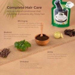 Indusvalleybioorganic Herbal Henna with Bhringraj & Shikakai -, Brown