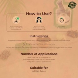 Indusvalleybioorganic Herbal Henna with Bhringraj & Shikakai -, Brown