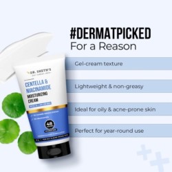 Dr. Sheth's Centella and Niacinamide Moisturizing Cream for Oily
