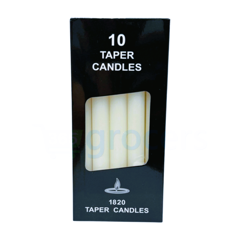 Kodayz Long White Wax Candles (Taper Pillar Candles), of Candles