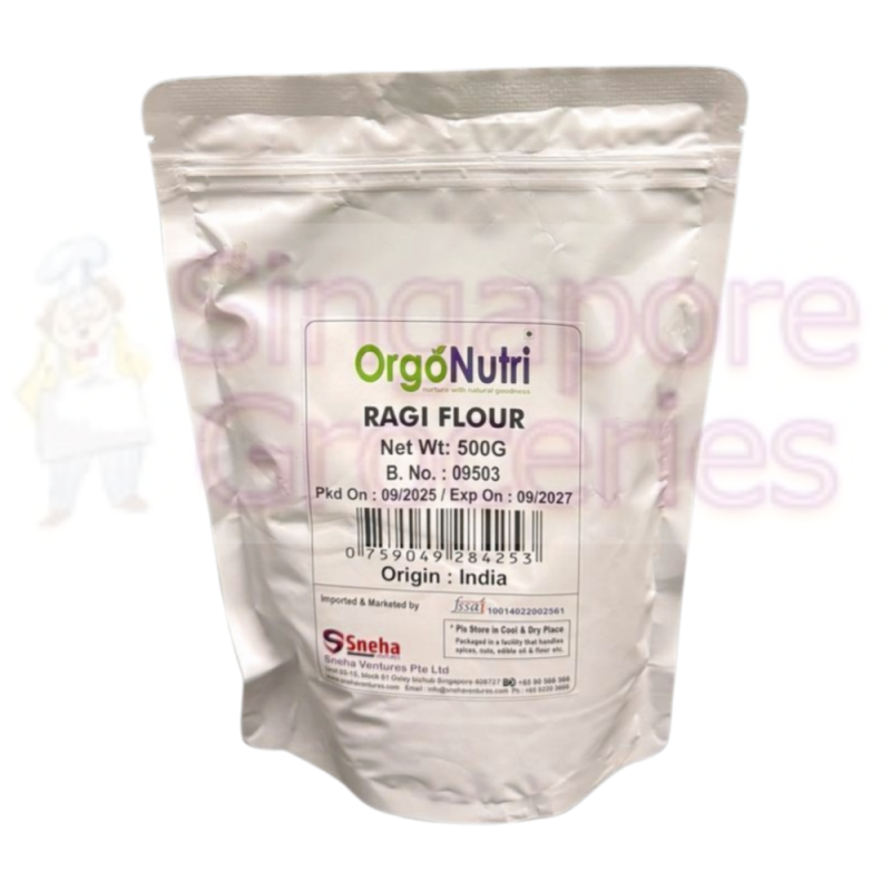 Orgonutri Ragi Flour/finger Millet/nachni Flour - 500Gms Pack