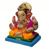 Dagdushet halwai Eco Friendly Ganesha Idol Made of Clay Shadu Mati- 15 inches