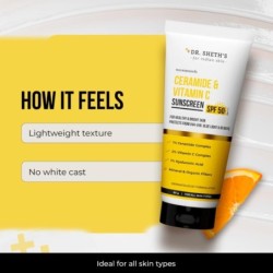 Dr. Sheth's Ceramide & Vitamin C Sunscreen SPF 50+ PA++++ In-Vivo
