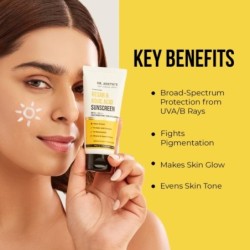Dr. Sheth's Kesar & Kojic Acid Sunscreen SPF 50+ PA++++ In-Vivo