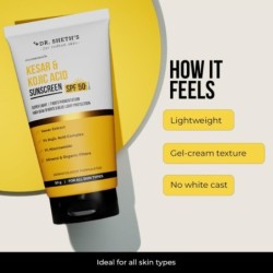 Dr. Sheth's Kesar & Kojic Acid Sunscreen SPF 50+ PA++++ In-Vivo