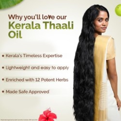 Mamaearth Kerala Thaali Hair Oil with Hibiscus, Bhringraj, Methi Dana