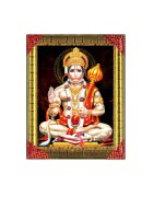 Satvik Lord Hanuman ji , Bajrangbali (Lord of Strength) 1 Photo Frame for Prayer and Wall Decor (22*17*22 cm)