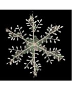Christmas Decor Snowflake for Christmas Tree Decoration, (27cm, White)