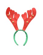 Christmas Reindeer Antler Headband with Bells for Christmas Parties