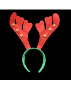 Christmas Reindeer Antler Headband with Bells for Christmas Parties