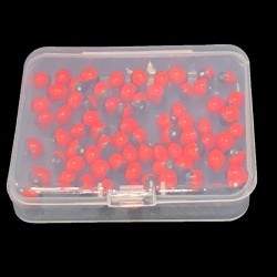 Satvik Red Gunja Beads, Laal Rakht Gunja Seeds, Red Rosary Pea for Lakshmi Saraswati and Kali Puja, 10g