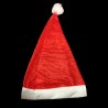 Velvet Santa Claus Caps, Christmas Hats for Adults and Kids, Free Size, Red Warm Plush Cap for Christmas Party (30*38cm)