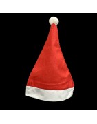 Felt Santa Claus Caps, Christmas Hats for Adults and Kids, Free Size, Red Warm Plush Cap for Christmas Party (28*38cm)
