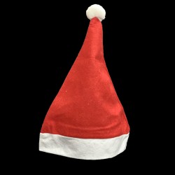 Felt Santa Claus Caps, Christmas Hats for Adults and Kids, Free Size, Red Warm Plush Cap for Christmas Party (28*38cm)