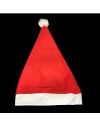 Felt Santa Claus Caps, Christmas Hats for Adults and Kids, Free Size, Red Warm Plush Cap for Christmas Party (28*38cm)