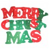 Christmas Products, Merry Christmas Felt Banner for Home and Office Christmas Decoration, (2.4m*15cm, Red & Green)