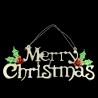 Merry Christmas Signage for Door & Wall Decoration, Indoor Outdoor Christmas Holiday Decoration (30cm,Silver)