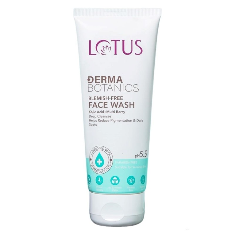 Lotus Dermabotanics Kojic Acid + Multi Berry Blemish - Free Face Wash