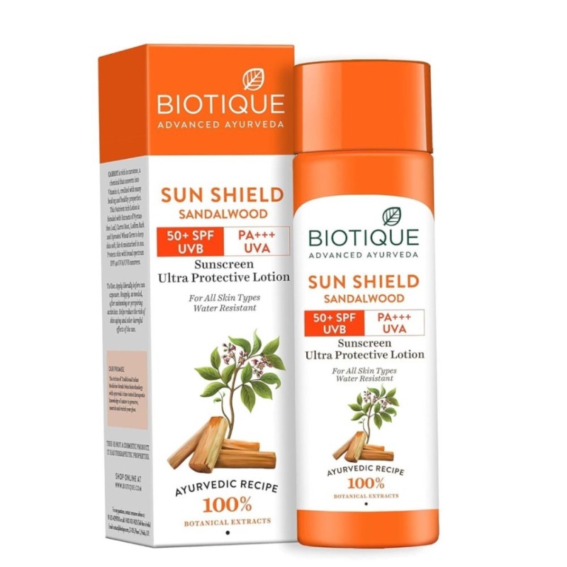 Biotique Bio Sandalwood Sunscreen Ultra Soothing Face Lotion, SPF
