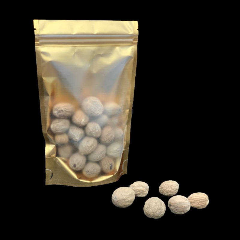 OrgoNutri Spice Nutmeg, Jaiphal, Javitri, Whole,Pure and Natural,100gm