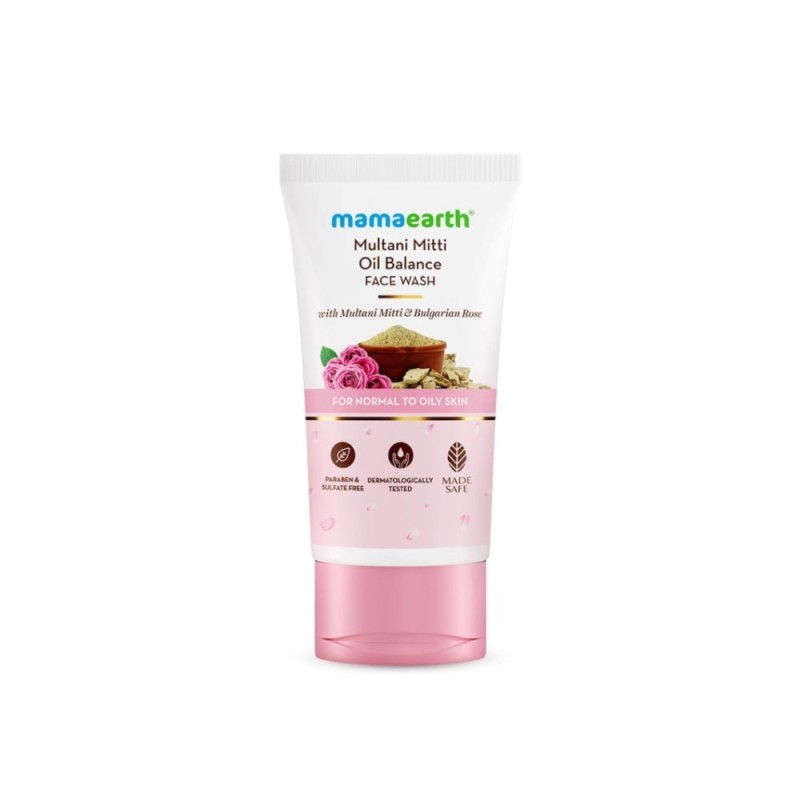 Mamaearth Multani Mitti Oil Balance Face Wash with Multani Mitti