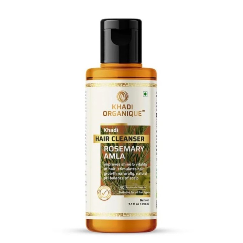 Khadi Organique Rosemary Amla Hair Cleanser - Improves Shine